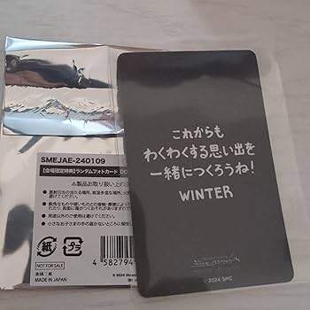 Amazon.co.jp: aespa エスパ ウィンター 6000 特典 トレカ